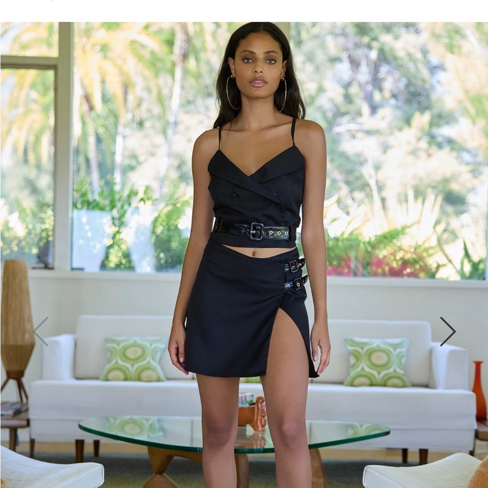 Beach Bunny Black Axel Skirt XS BNWT